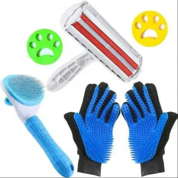🐾 Complete Pet Grooming & Fur Removal Kit (6-in-1 Set)