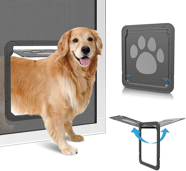 Lockable Magnetic Pet Screen Door (11.4” | Controlled Pet Access)