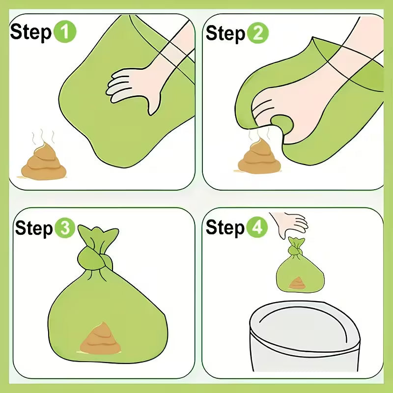 Leak-Proof Pet Waste Bag Set with Dispenser (60pcs + Holder)