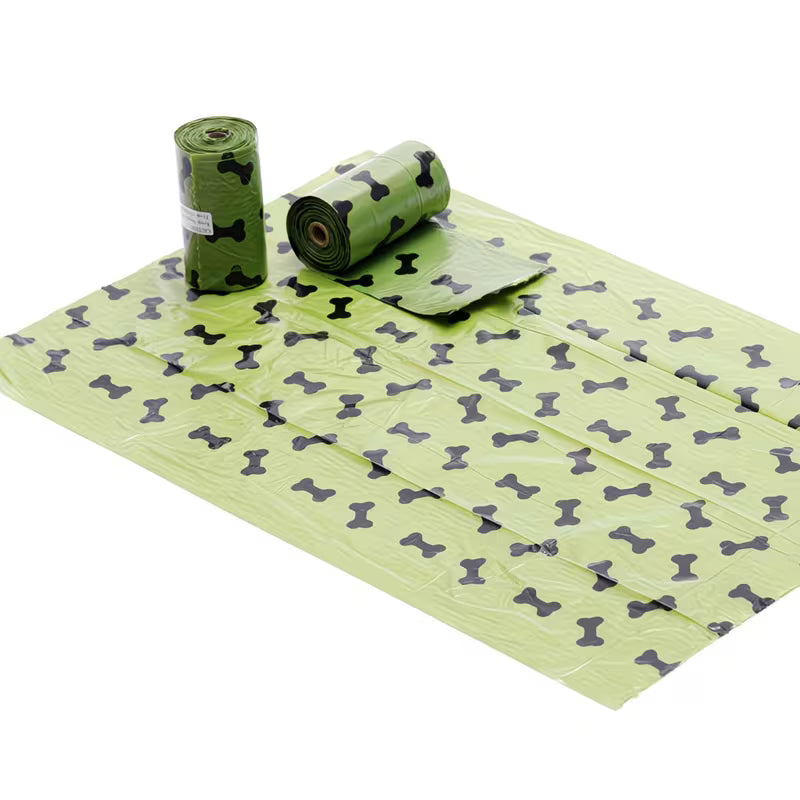 Leak-Proof Pet Waste Bag Set with Dispenser (60pcs + Holder)