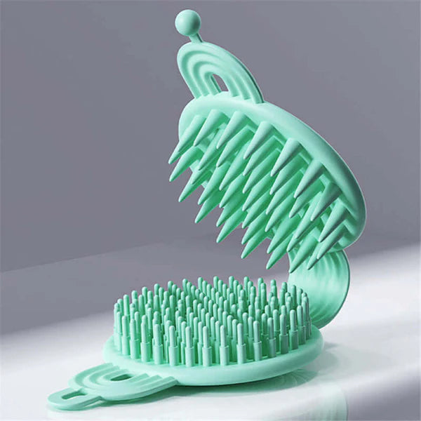 Dual-Action Pet Bath & Massage Brush (2-in-1 Clean & Groom Tool)