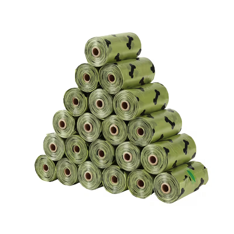 Leak-Proof Pet Waste Bag Set with Dispenser (60pcs + Holder)