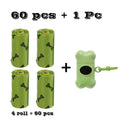 Leak-Proof Pet Waste Bag Set with Dispenser (60pcs + Holder)